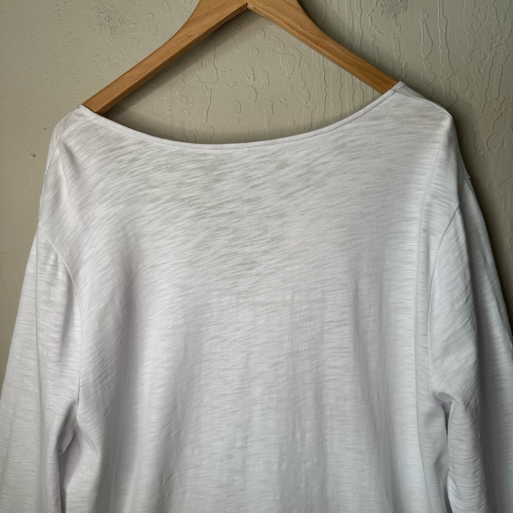 BODEN 100% Cotton White Knit Dress Tunic Beach Swim Cover Up Tassel Tie Size 18 - Picture 11 of 15